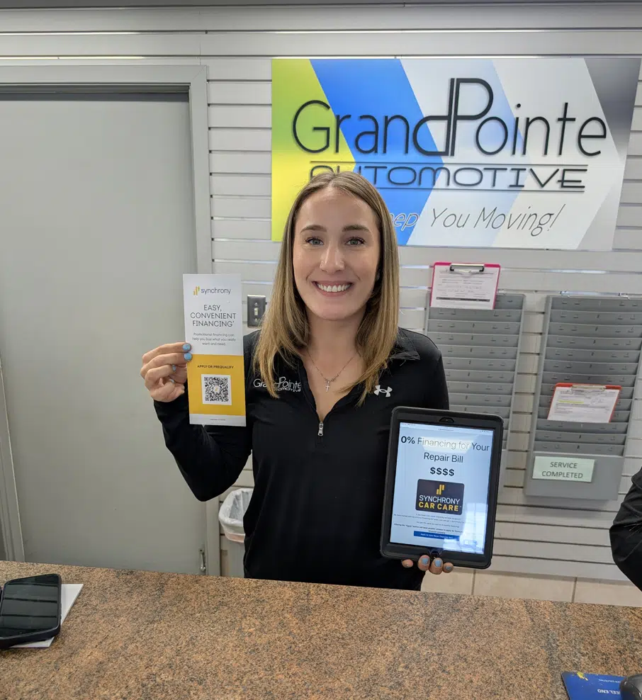 Auto Financing In Grand Blanc Township, MI At Grand Pointe Automotive. Promotional materials for auto financing.